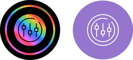 Music Equalizer Circle Vector Icon