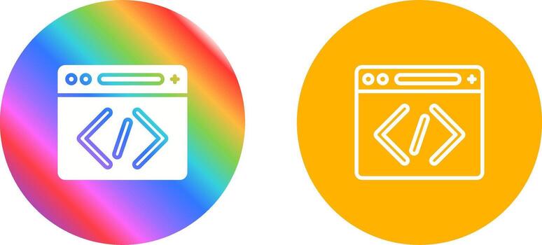 icono de vector de codificación