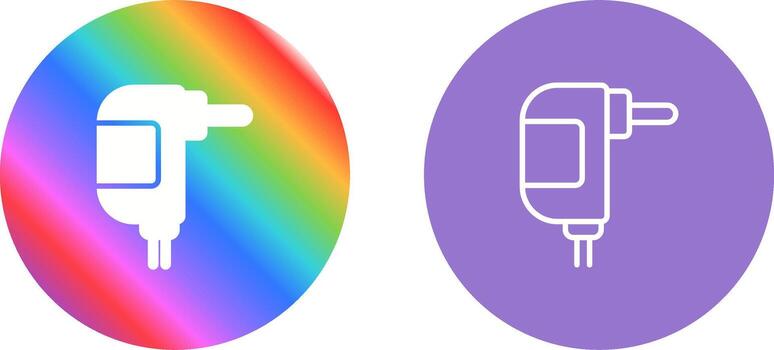 icono de vector de enchufe