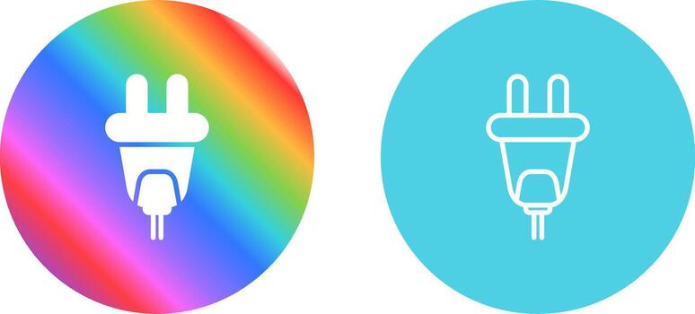 icono de vector de enchufe
