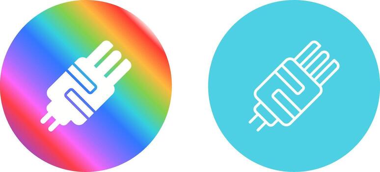 icono de vector de enchufe