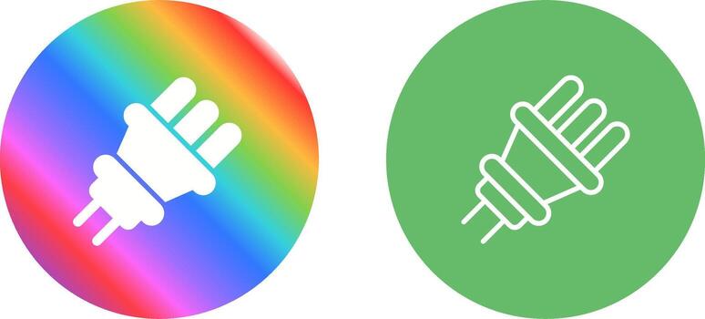 icono de vector de enchufe