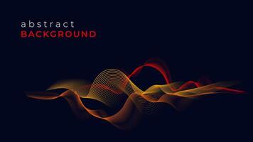 Abstract Line Wave Background for Technology Theme vector