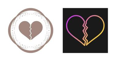 Broken Heart Vector Icon