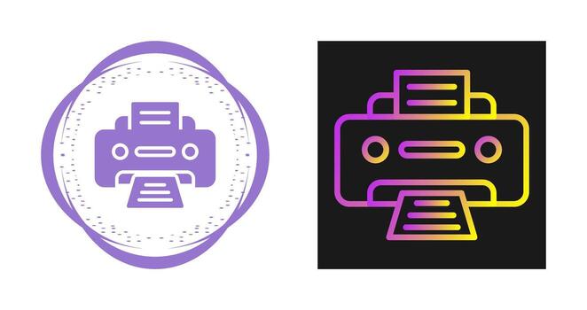 icono de vector de impresora