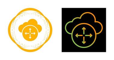 Cloud Scaling Vector Icon