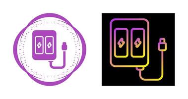 apoyo teléfono cargador vector icono