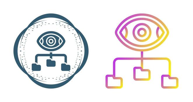icono de vector de visualización de datos