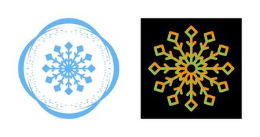 icono de vector de copo de nieve