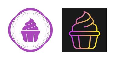 icono de vector de cupcake