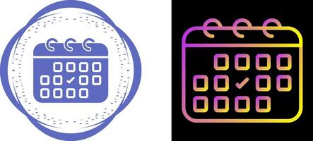 Calendar with checkmark Vector Icon