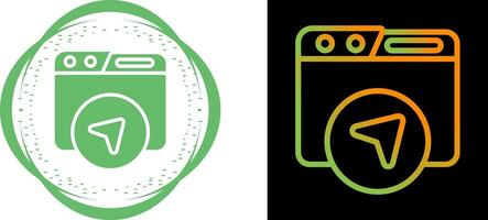 Website Navigation Vector Icon