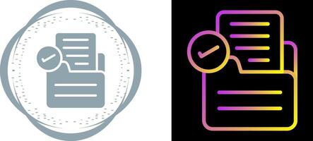 Document Approval Vector Icon