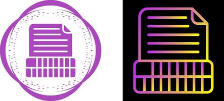 Document Insert Table Vector Icon