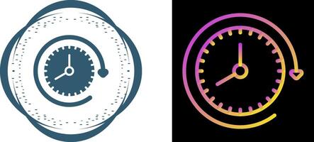 Clock with arrow Vector Icon