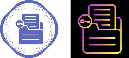 Document Unlock Vector Icon