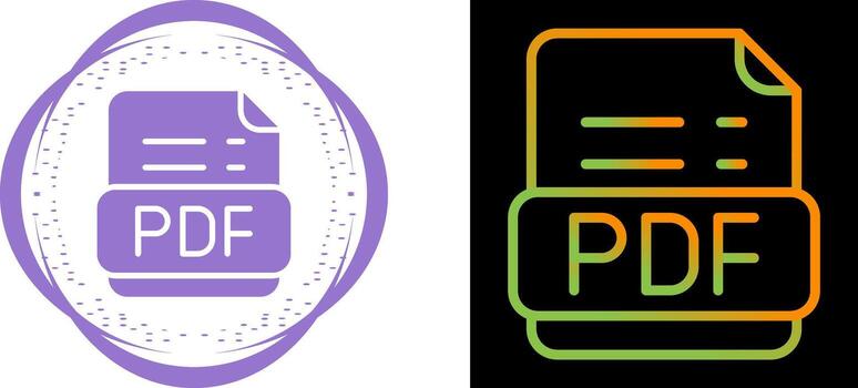 Pdf Format Vector Icon