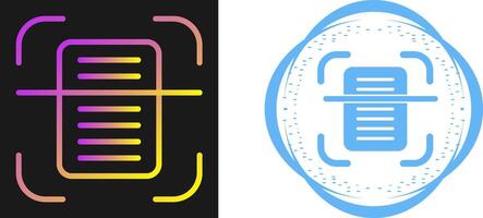 Document Scanning Vector Icon