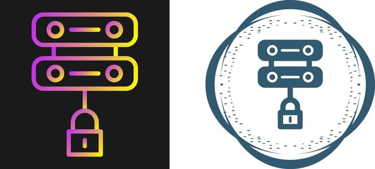 Server Security Vector Icon