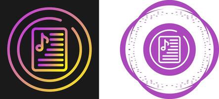 Music Playlist Circle Vector Icon