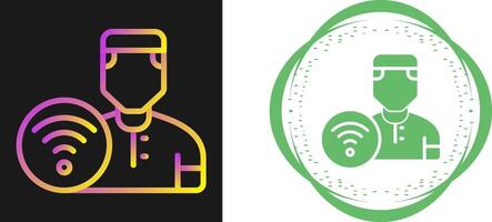 Wifi User Vector Icon