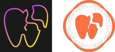 Broken Tooth Vector Icon