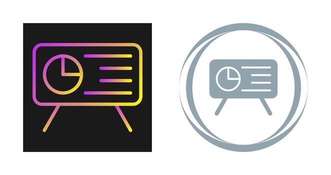 icono de vector de presentación