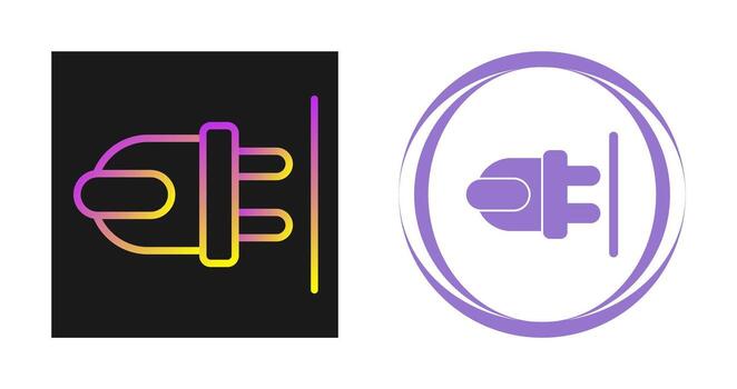 icono de vector de enchufe