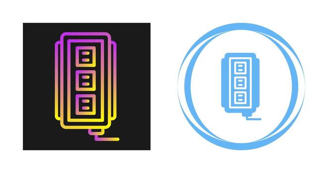icono de vector de enchufe