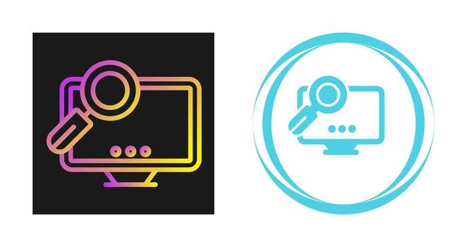 icono de vector de escritorio