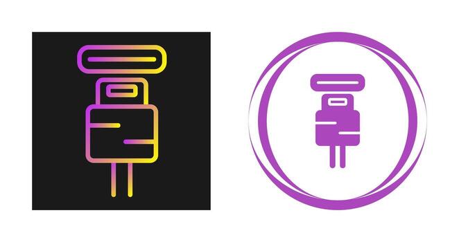 icono de vector de enchufe