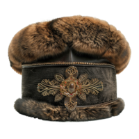 AI generated Russian hat isolated on transparent background png