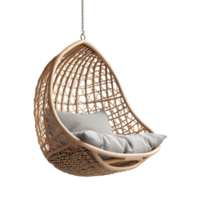 AI generated Hanging chair png isolated on transparent background