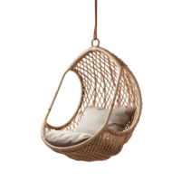 AI generated Hanging chair png isolated on transparent background