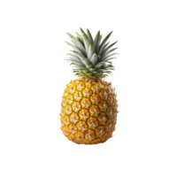 ai generato ananas png isolato su trasparente sfondo