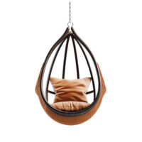 AI generated Hanging chair png isolated on transparent background