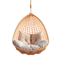 AI generated Hanging chair png isolated on transparent background