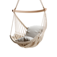 AI generated Hanging chair png isolated on transparent background