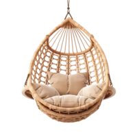 AI generated Hanging chair png isolated on transparent background