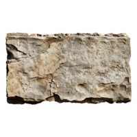 AI generated Stone signboard isolated on transparent background png