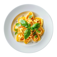 ai generiert Italienisch ausgestopft Pasta isoliert auf transparent Hintergrund png