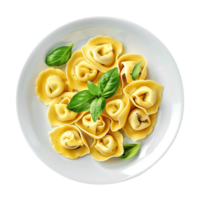 AI generated Italian stuffed pasta isolated on transparent background png