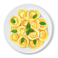 ai genererad italiensk fylld pasta isolerat på transparent bakgrund png