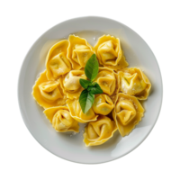 AI generated Italian stuffed pasta isolated on transparent background png