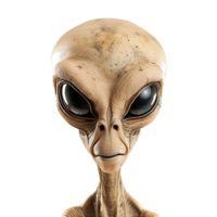 AI generated 3d render alien on transparent background png