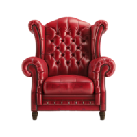 AI generated Armchair furniture isolated on transparent background png