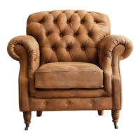 AI generated Armchair furniture isolated on transparent background png