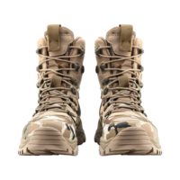 AI generated Army boots isolated on transparent background png