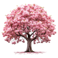 AI generated Tulip tree isolated on transparent background png