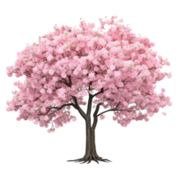 AI generated Tulip tree isolated on transparent background png